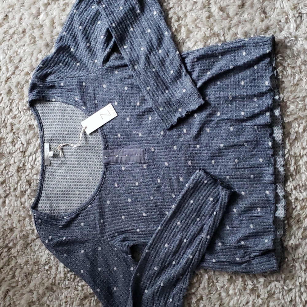 Z SUPPLY Loungeware waffle knit Henley style